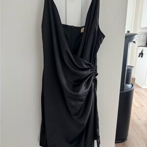 Altar'd State Black Asymmetrical Dress